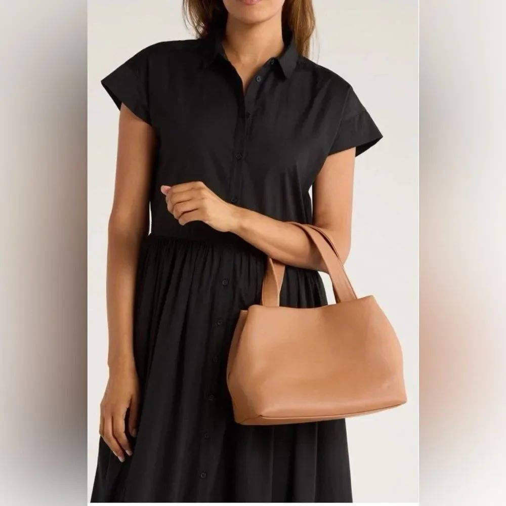 NWT Mundi *Cognac* Flora Top-Handle Cloud Bag